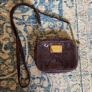 Michael Kors Crossbody Bag - Purple Snakeskin